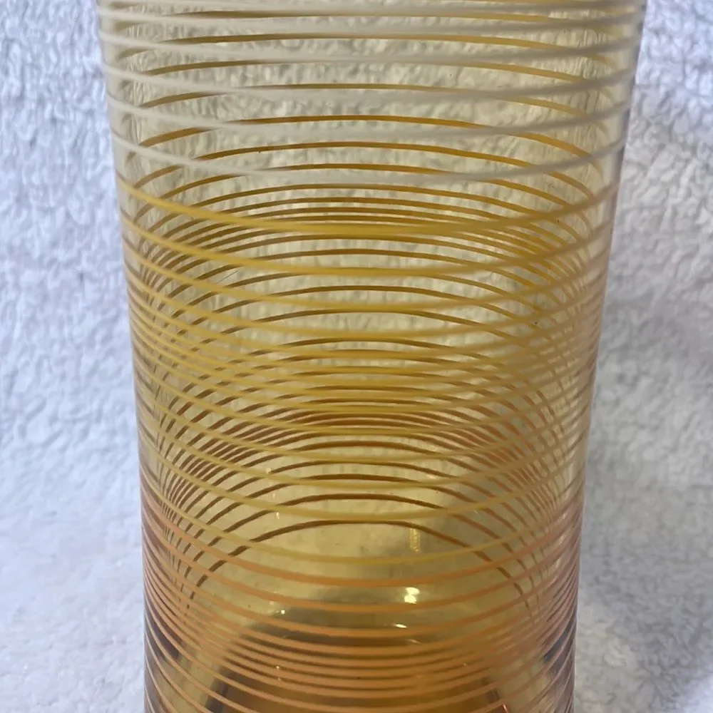 Striped juice glass